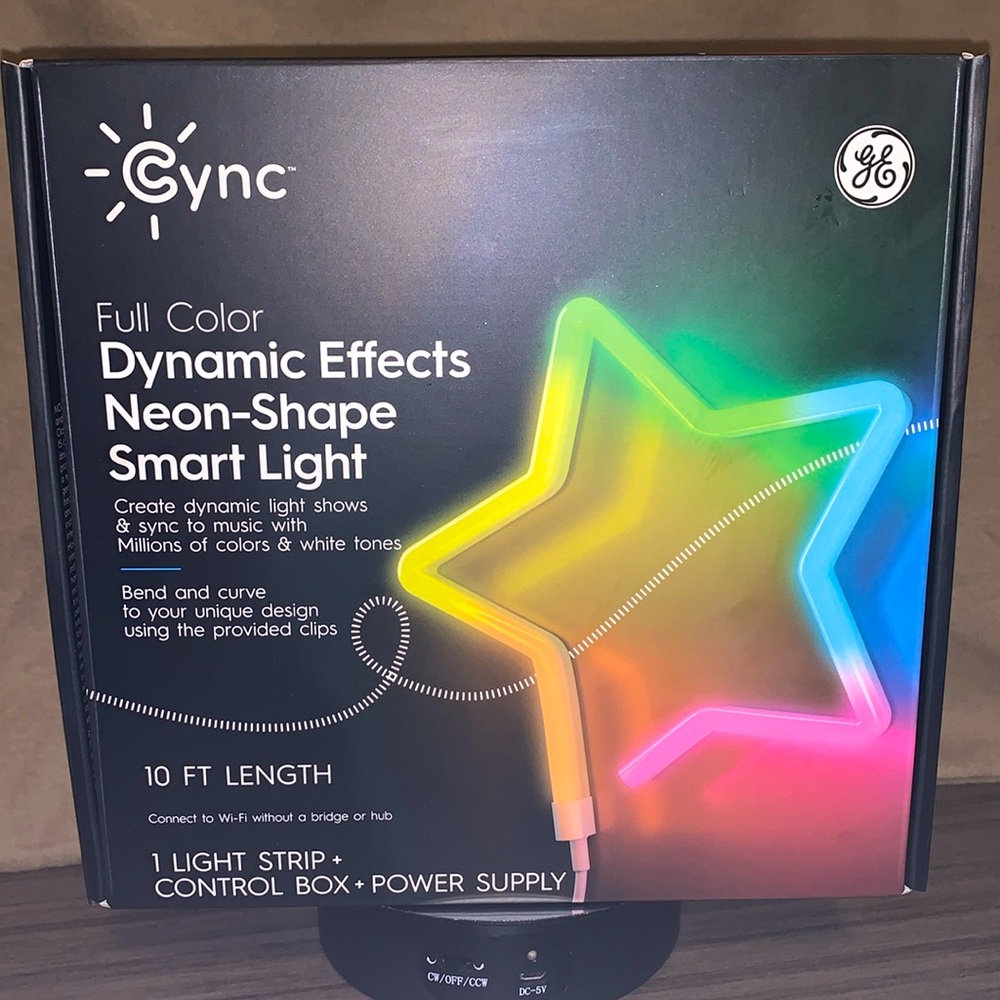 GE Cync Full Color Dynamic Effects Neon-Shape Smart Light - New In Box